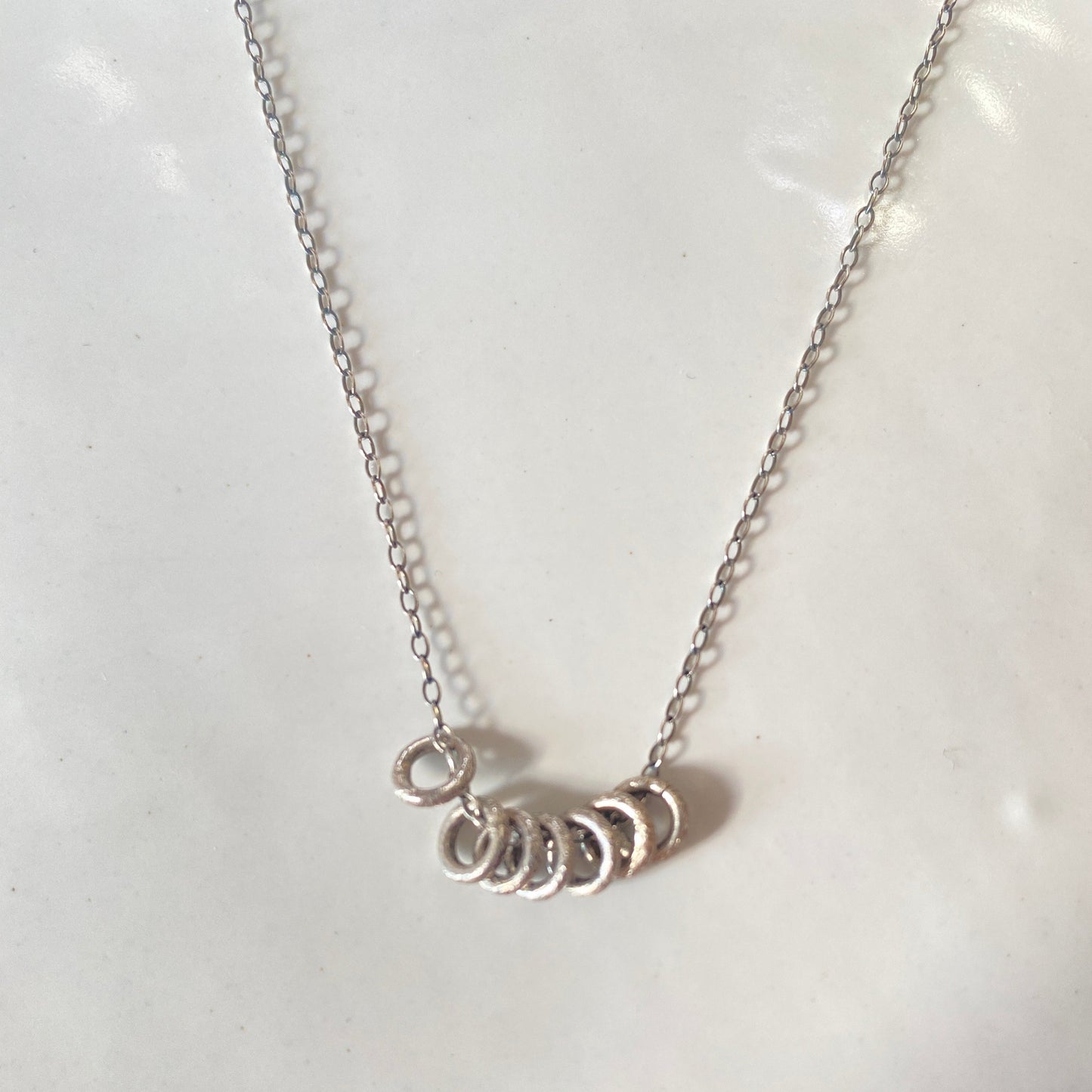 Vermeil Multi Hoop Necklace | Sterling Silver & 14K Gold