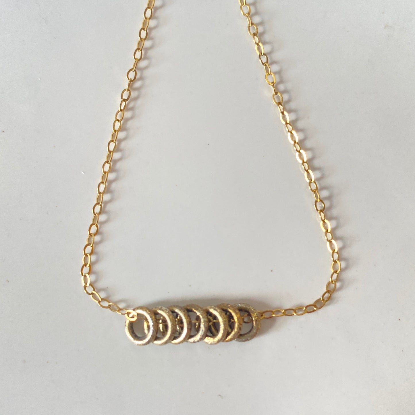 Vermeil Multi Hoop Necklace | Sterling Silver & 14K Gold