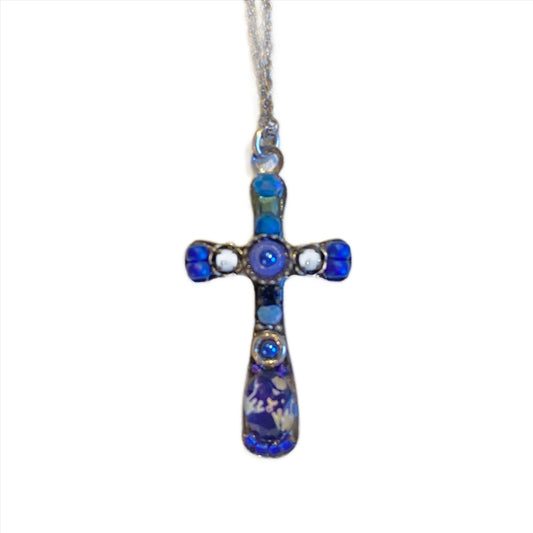 Ayala Bar | Deep Blue Cross Necklace