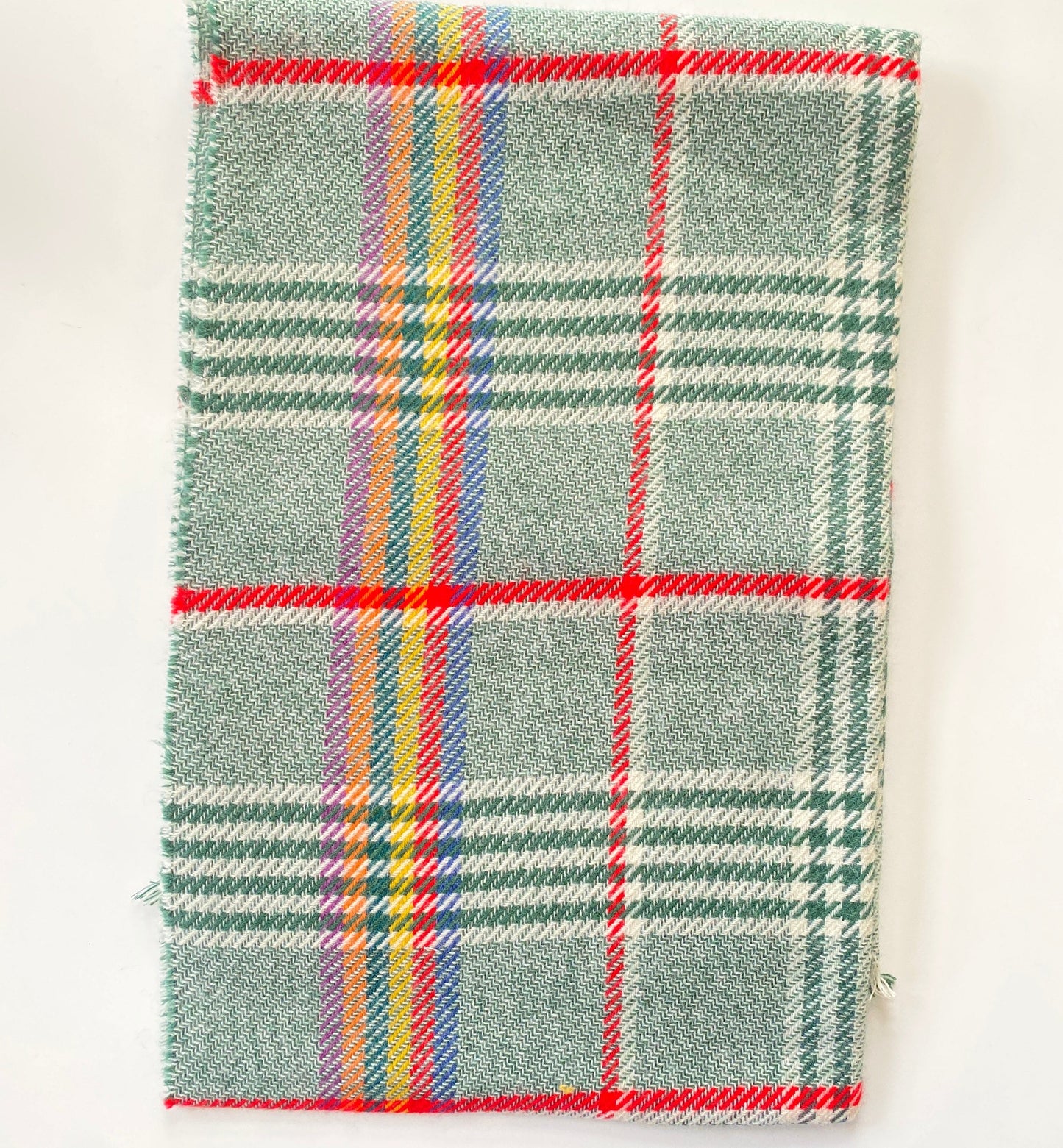 Rainbow Checkered Plaid Scarves