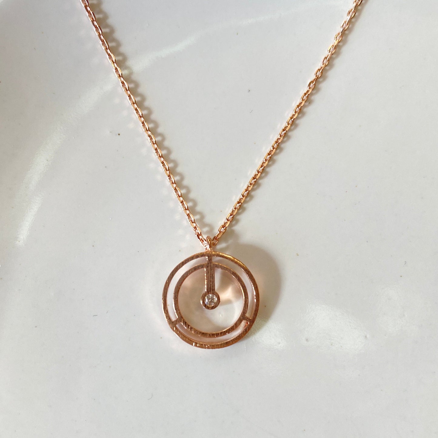 Futuristic Clock Necklace