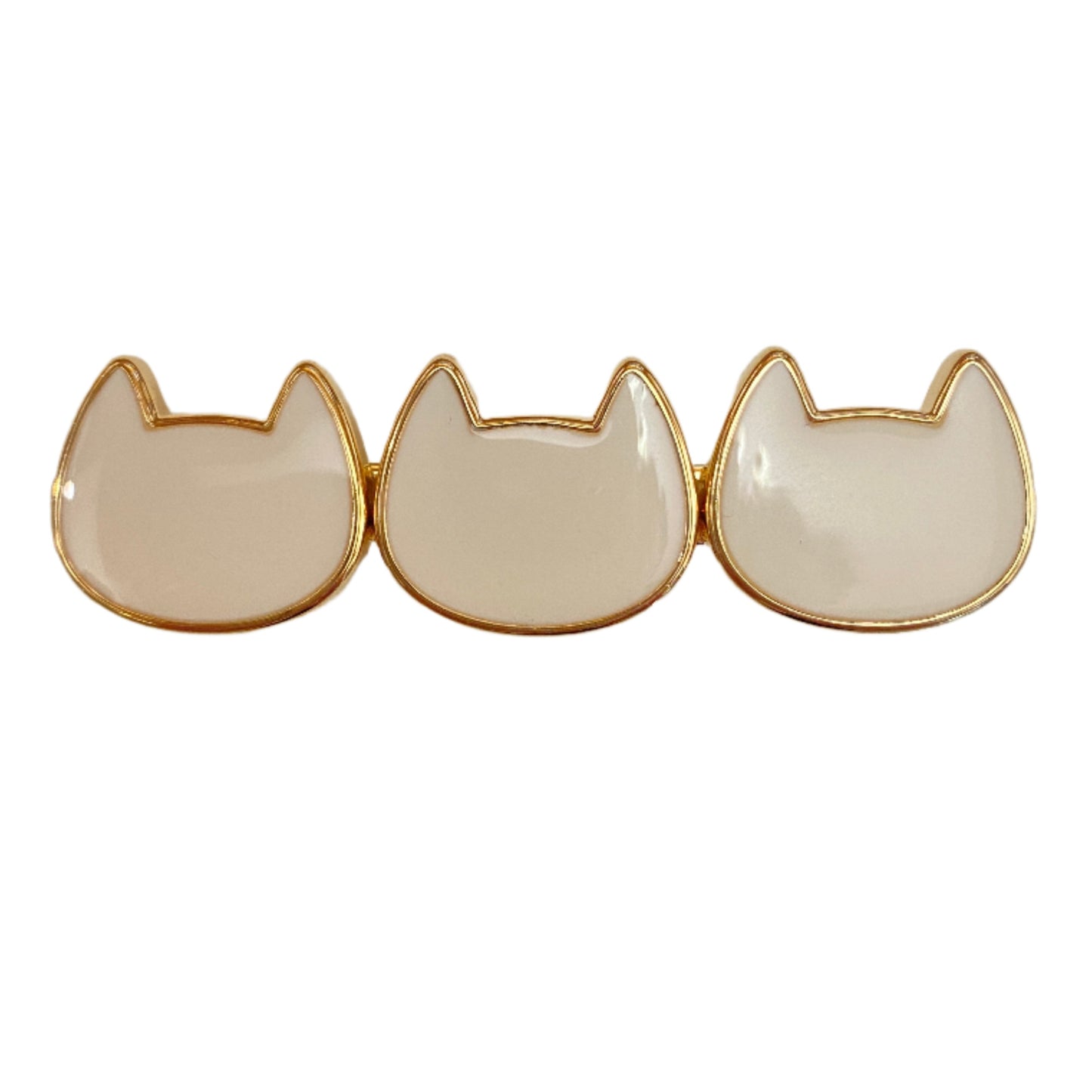 Triple Cat Hair Barrette