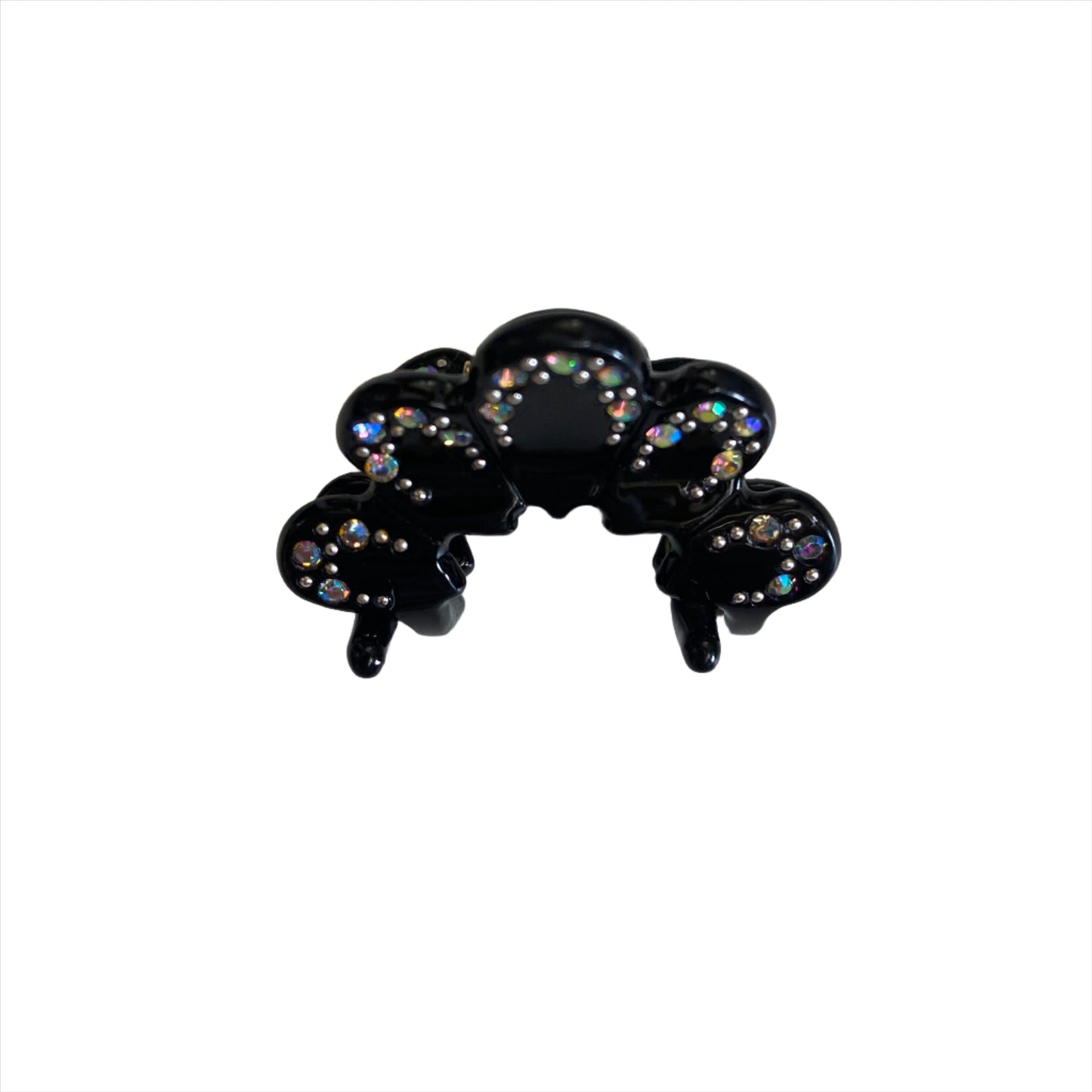 Bejeweled Flower Claw Clip