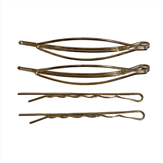 Oval Outline Hair Pins | Set of 4