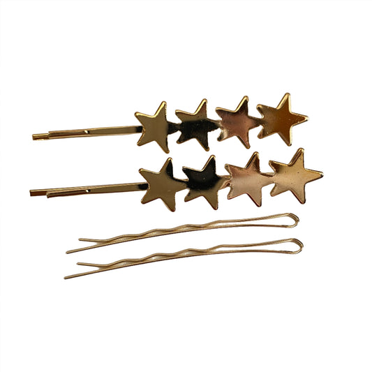 Four Stars Hair Pin | Set of 4
