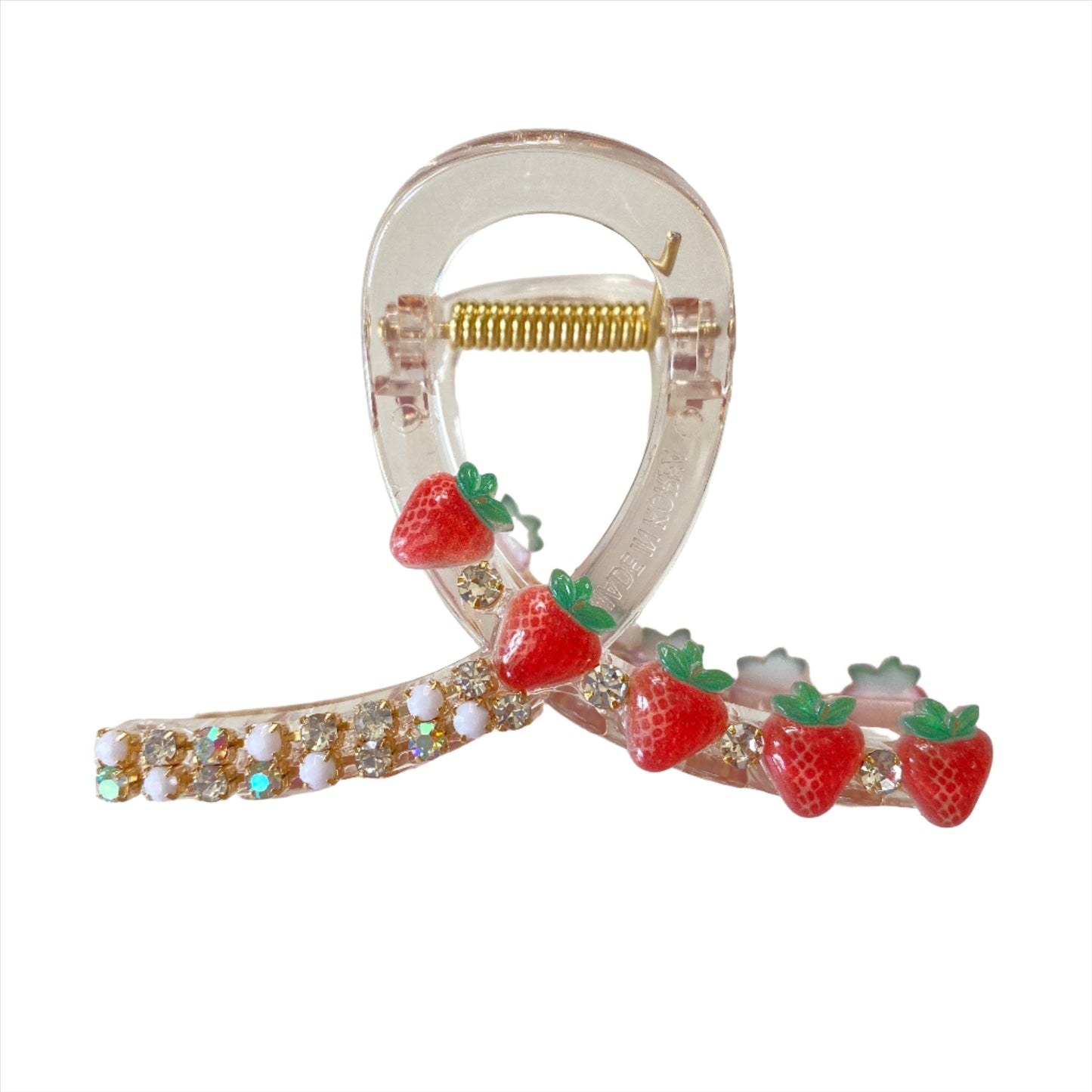 Jeweled Fruit Claw Clip