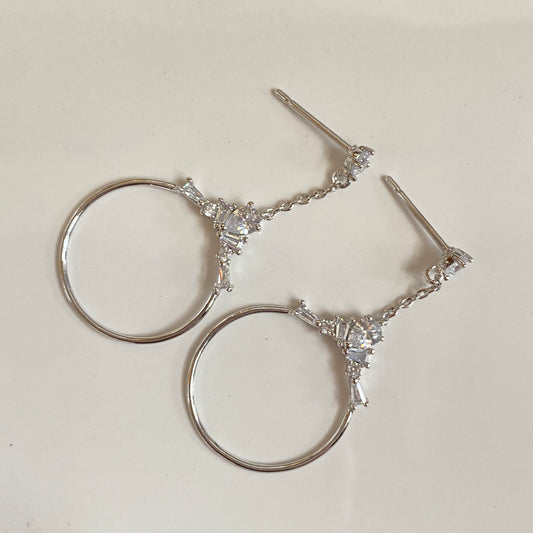 Crystal Hoop Earrings