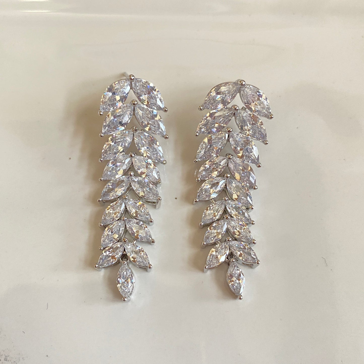 Swarvovski Fern Earrings