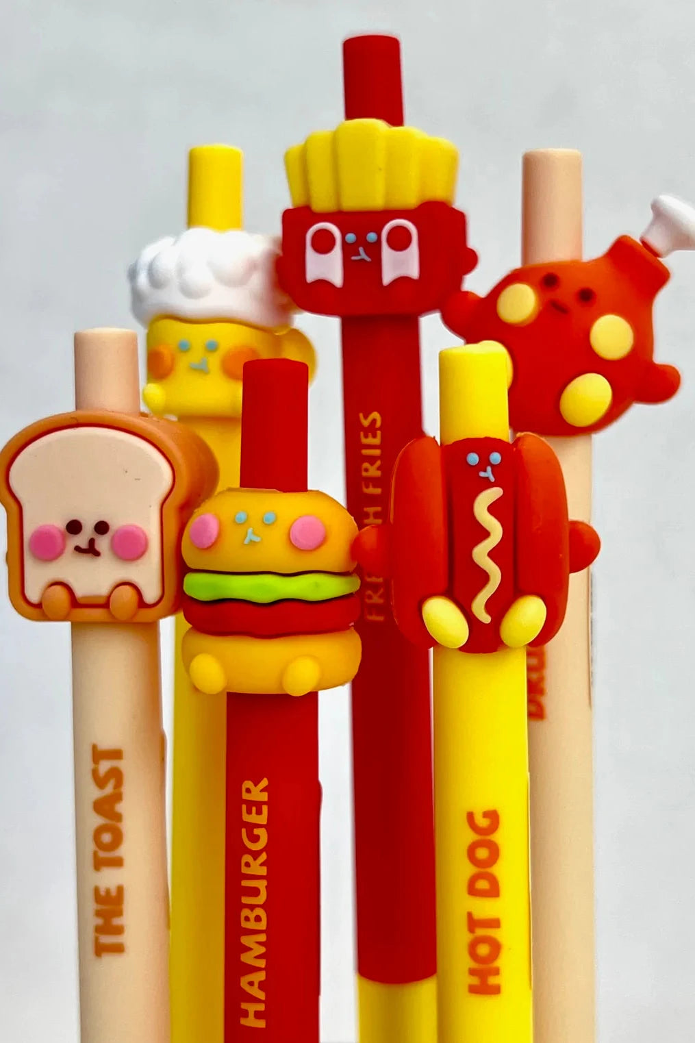 Fast Food Retractable Gel Pens