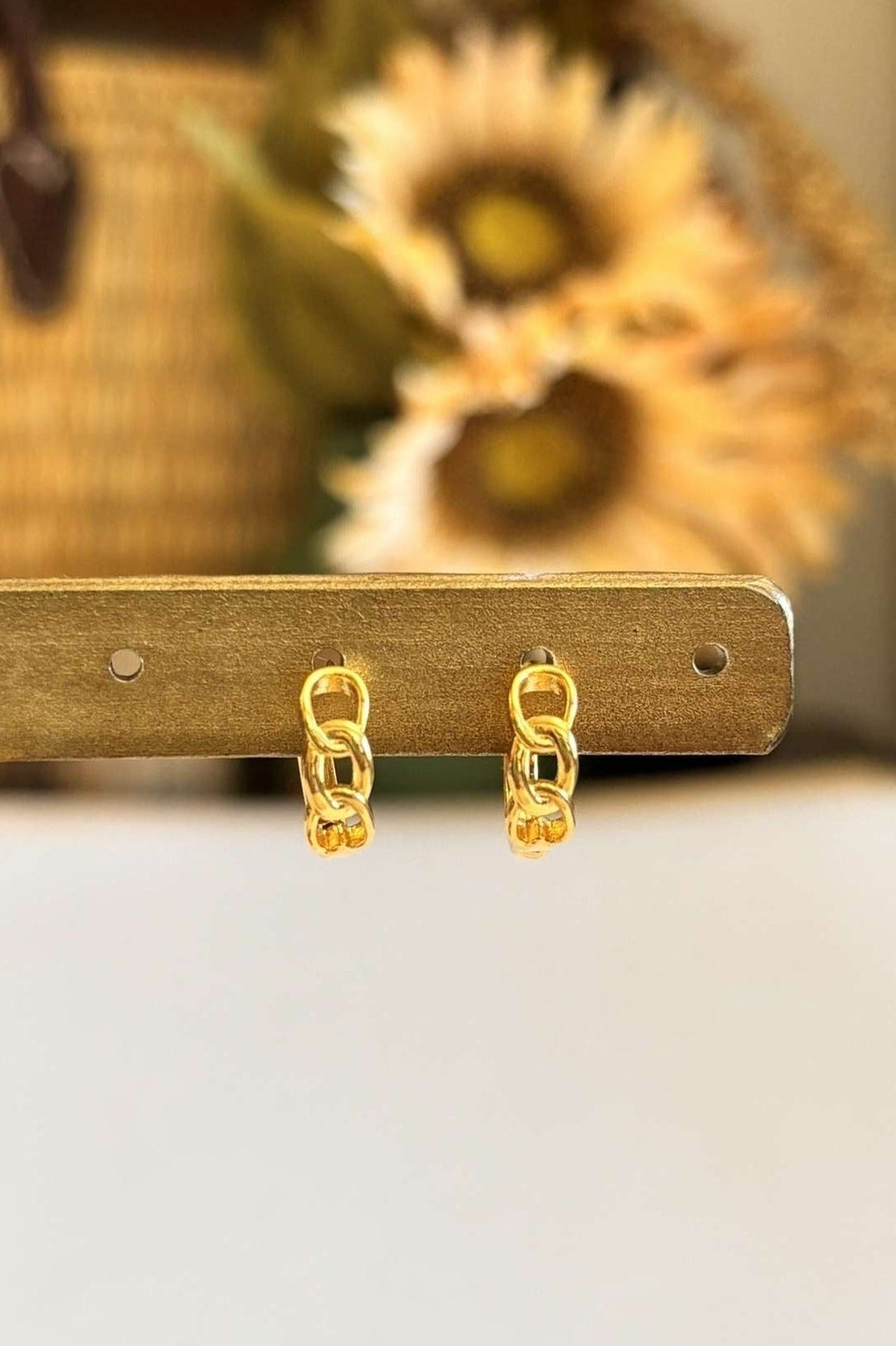 Noreen Huggie Hoop Earrings