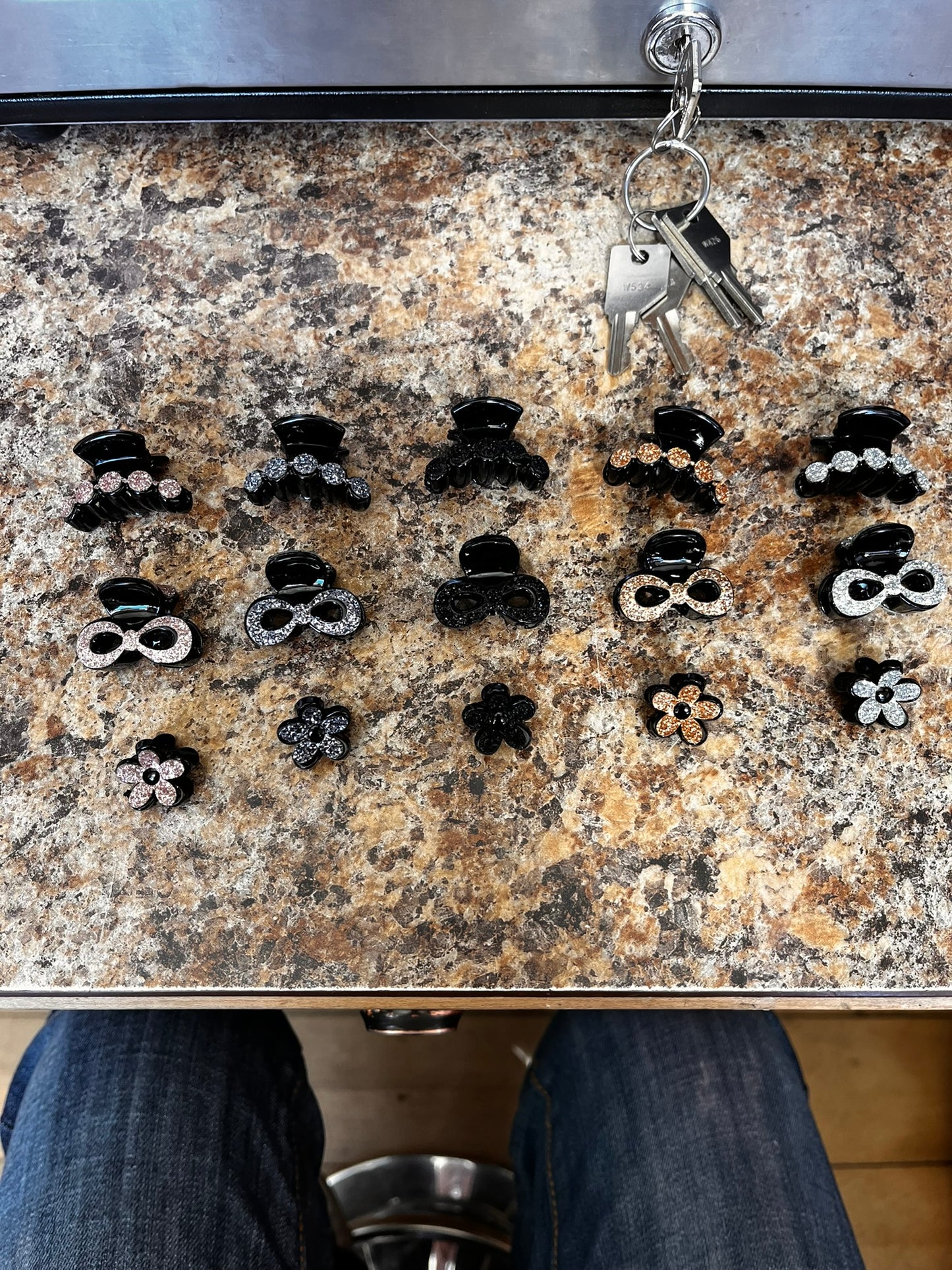 Glitter Baby Claw Clips