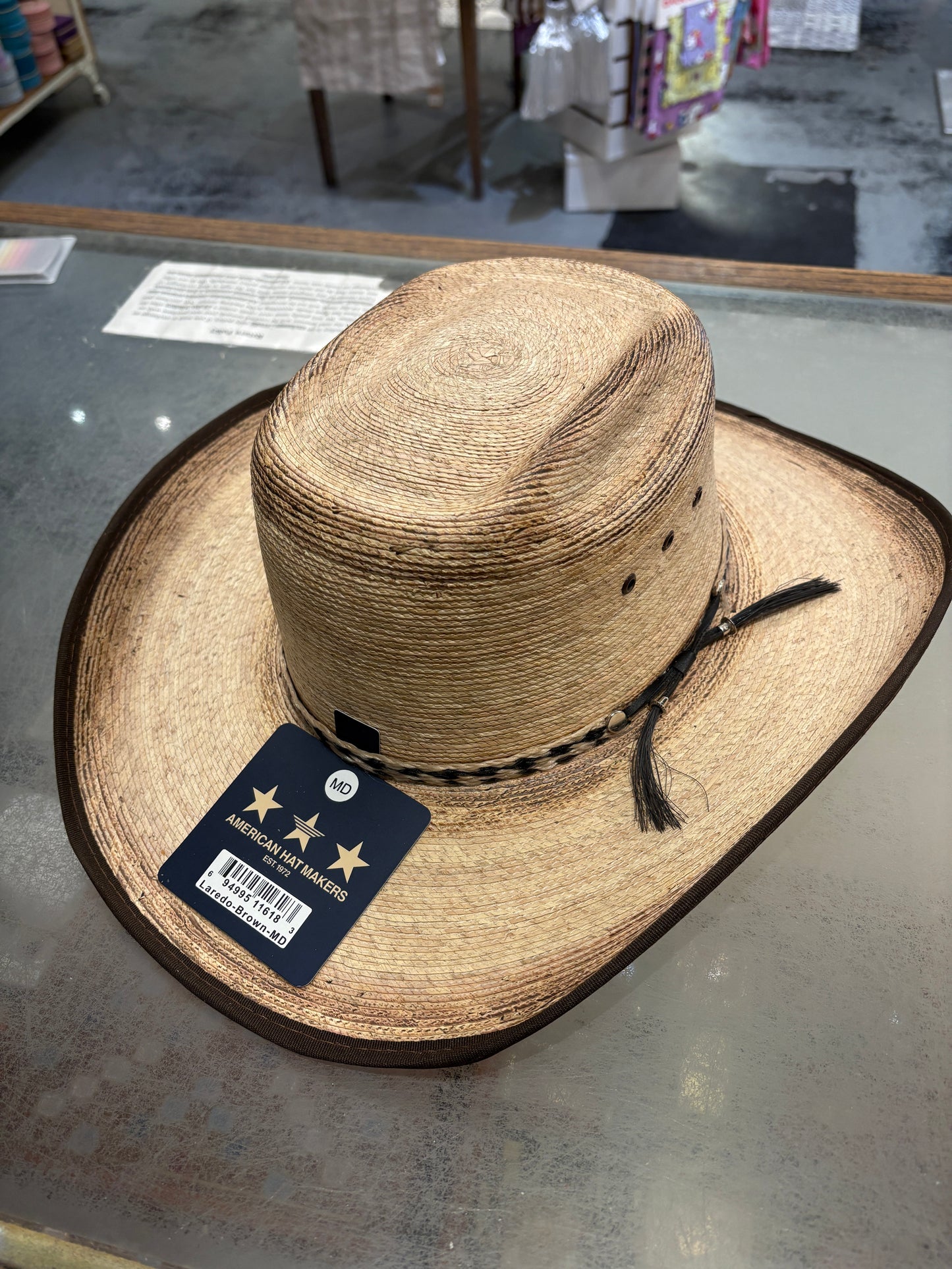 Laredo Straw Cowboy Hat With Western Band