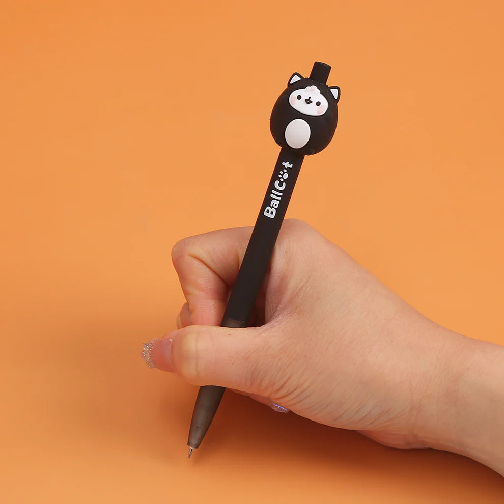 Ball Cat Click Gel Pen