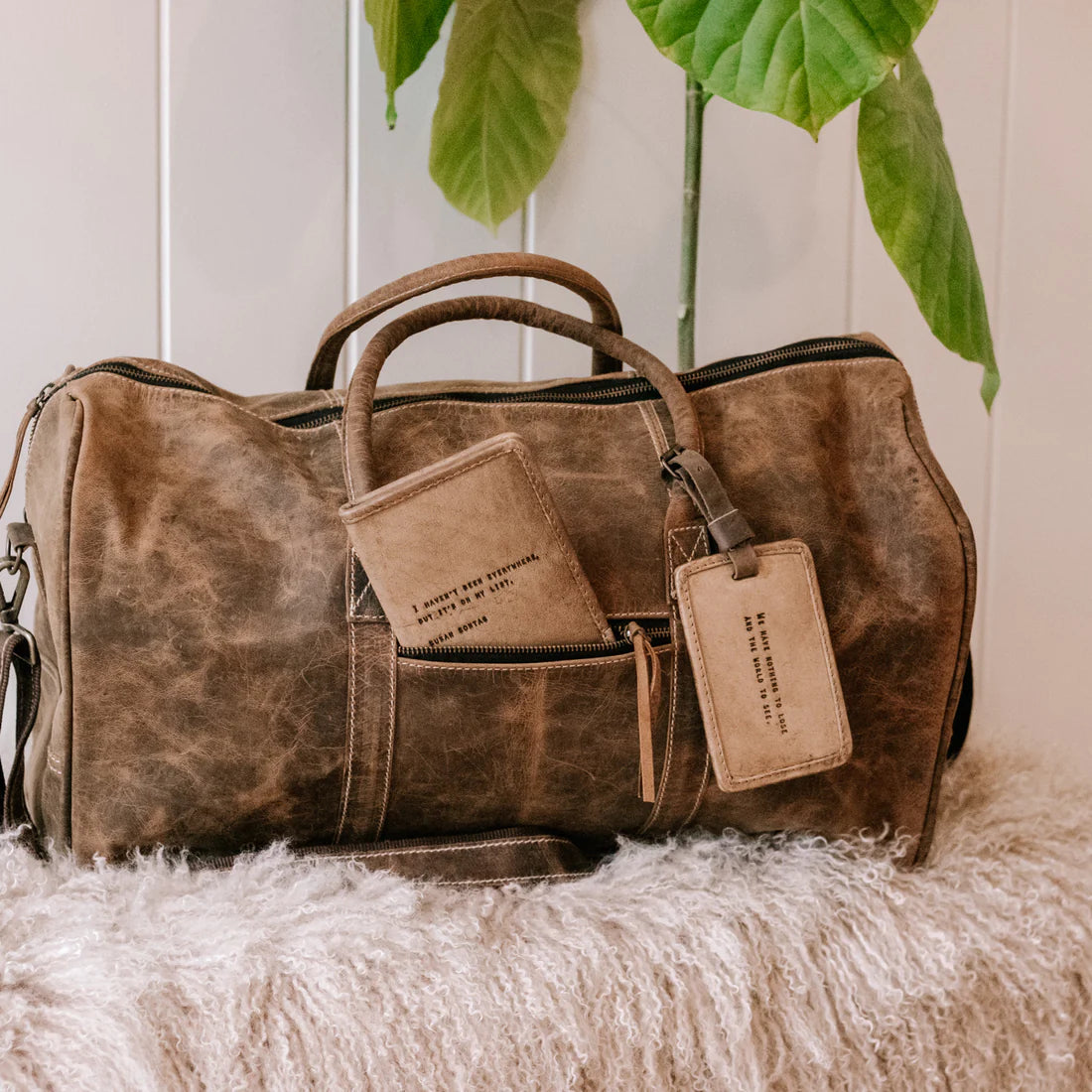 Leather Duffle Bag