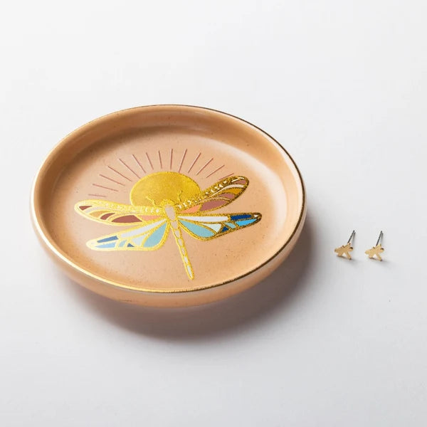 Jewelry Dish & Earring Set | Dragonfly