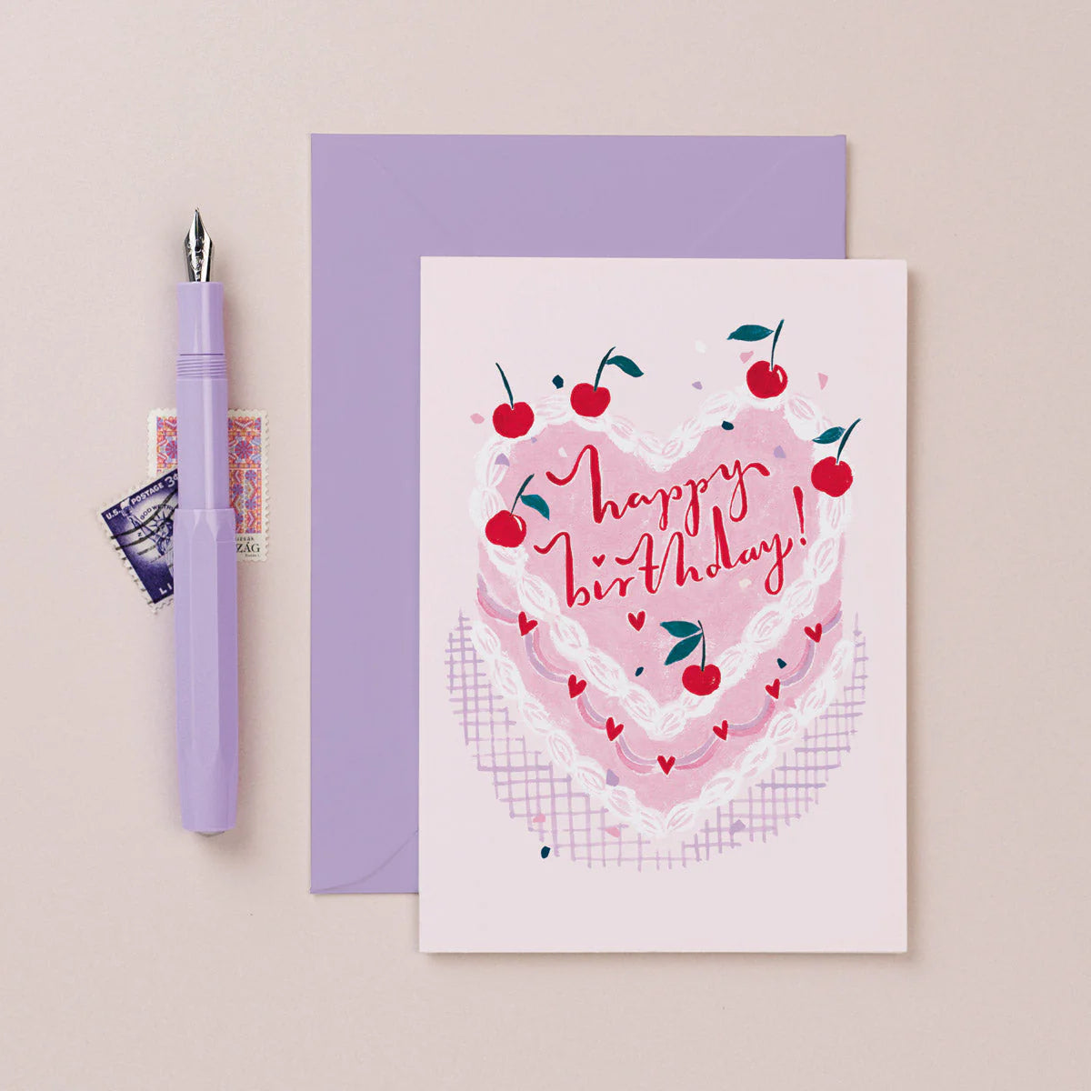 Kitsch Birthday Cake Card