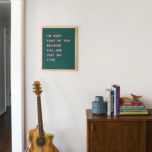 The Typeset Green Chalkboard Magnetic Slate 17x21