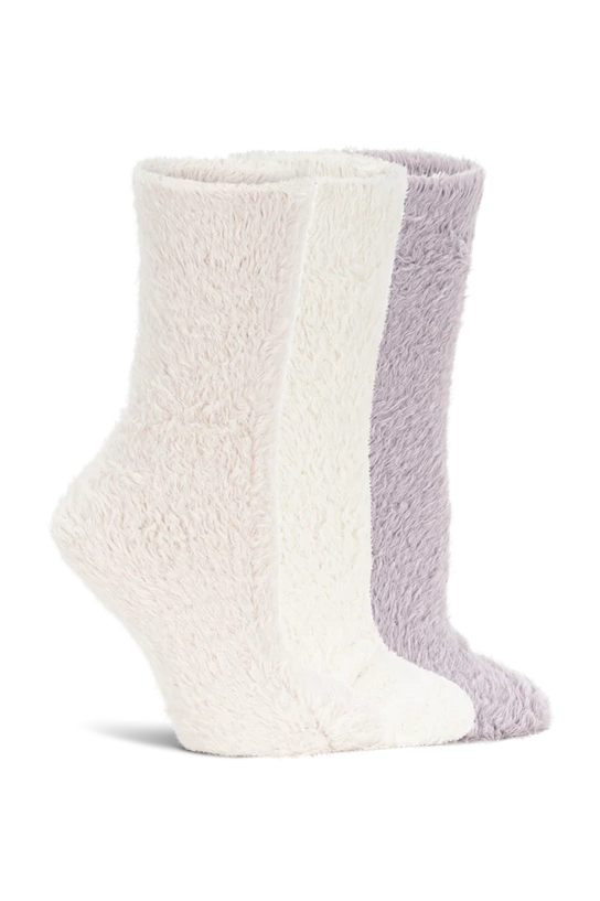 Faux Fur Cozy Socks- 3 PK
