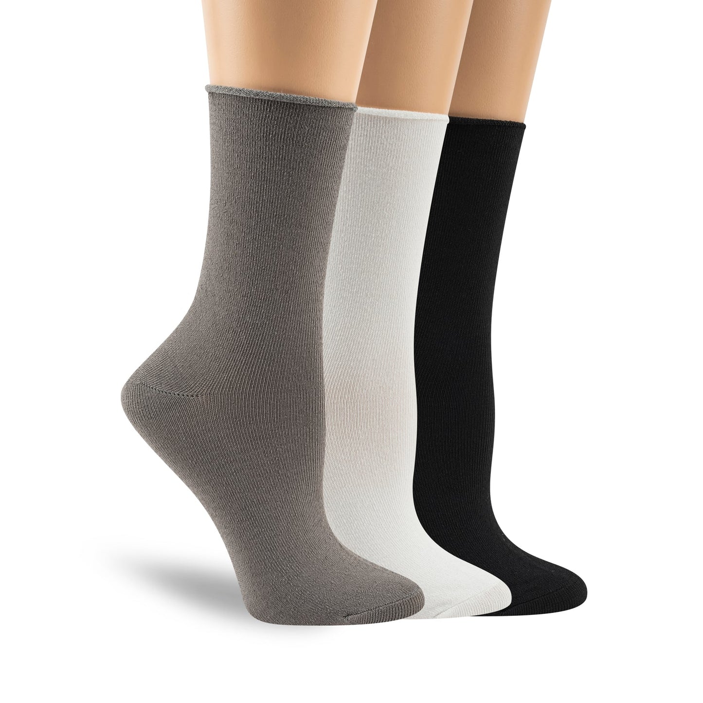 Womens Recycled Powder Crew Sock - 3PK1