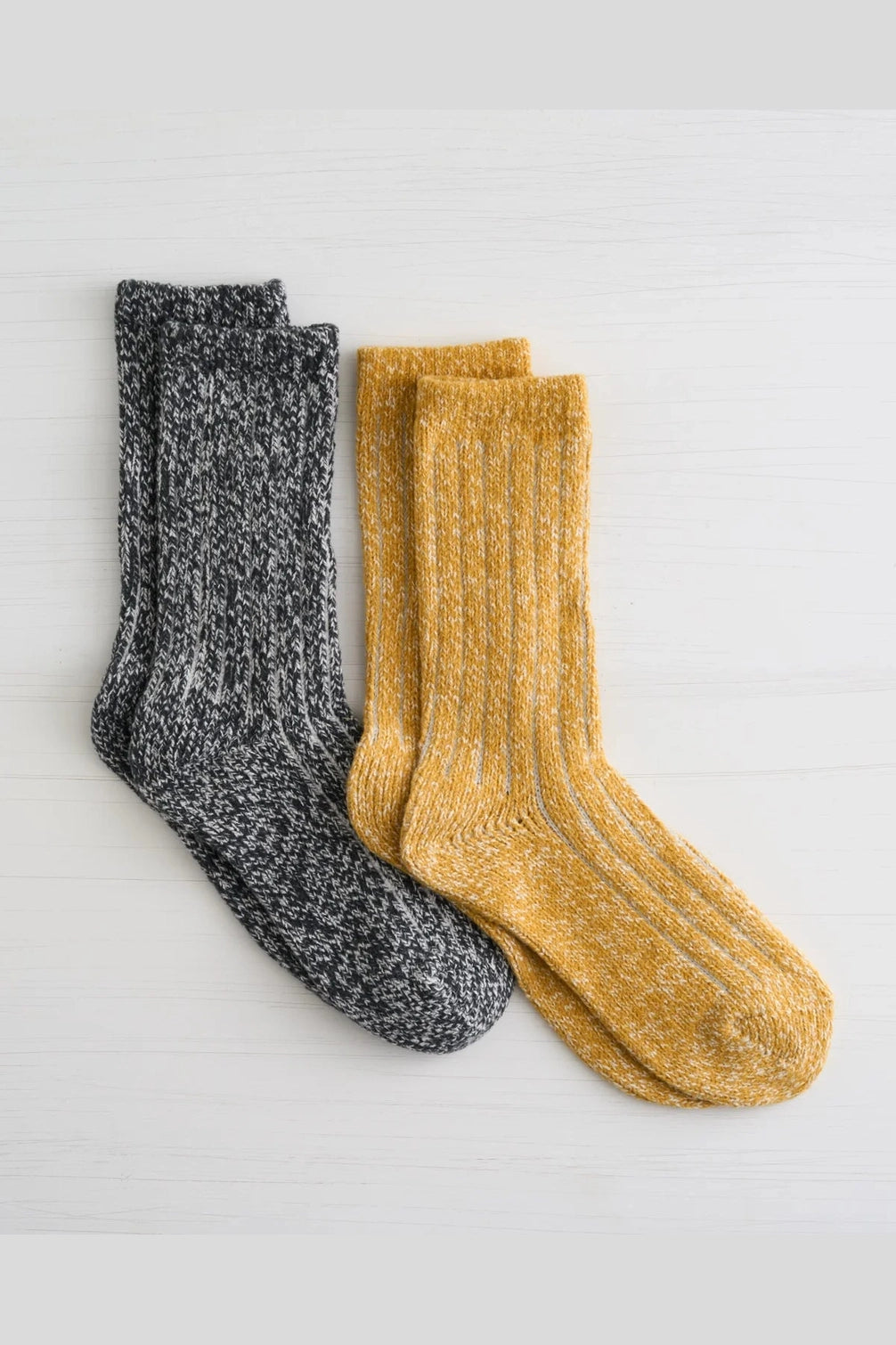 Womens Recycled Boyfriend Crew Sock - 2PK