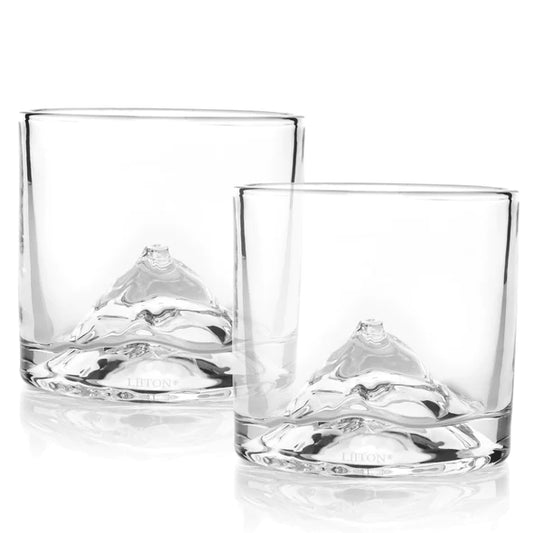 Mount Fuji Crystal Whiskey Glass Set