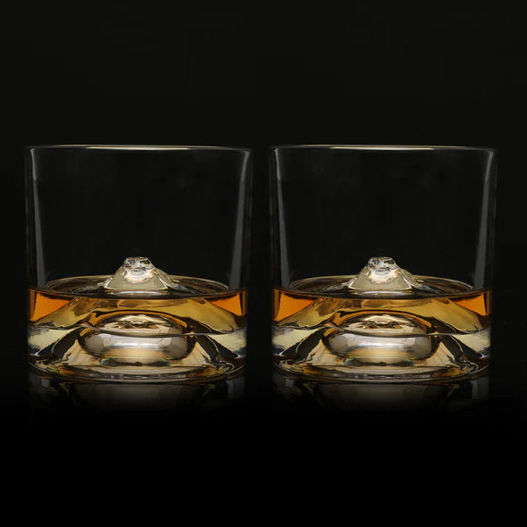 Mount Fuji Crystal Whiskey Glass Set