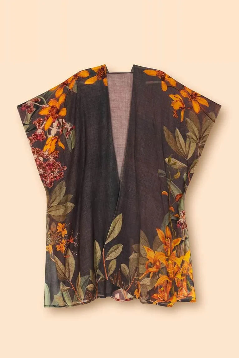 Wool Wraparound | Botany Bliss In Charcial