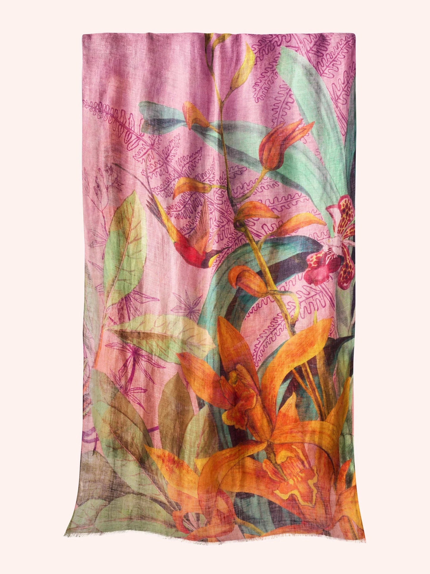 Botany Bliss Lavender Scarf