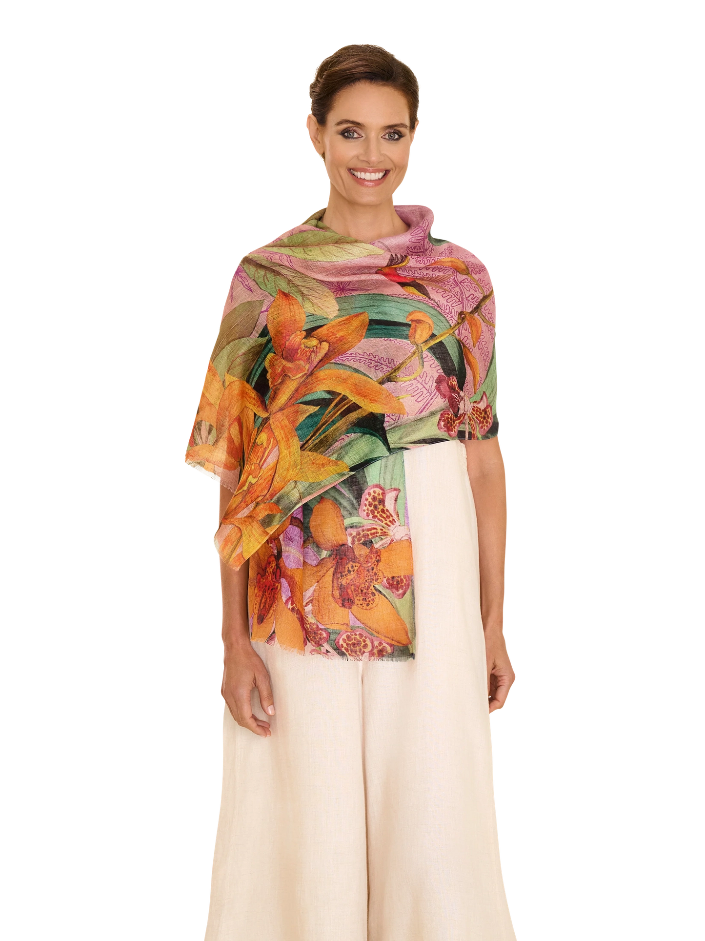 Botany Bliss Lavender Scarf