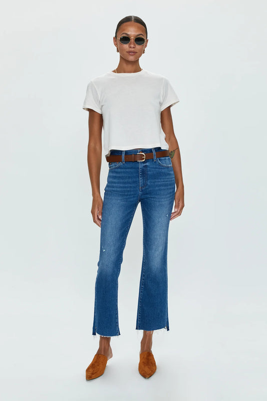 LENNON High Rise Cropped Boot Cut Jeans | Countryside Vintage