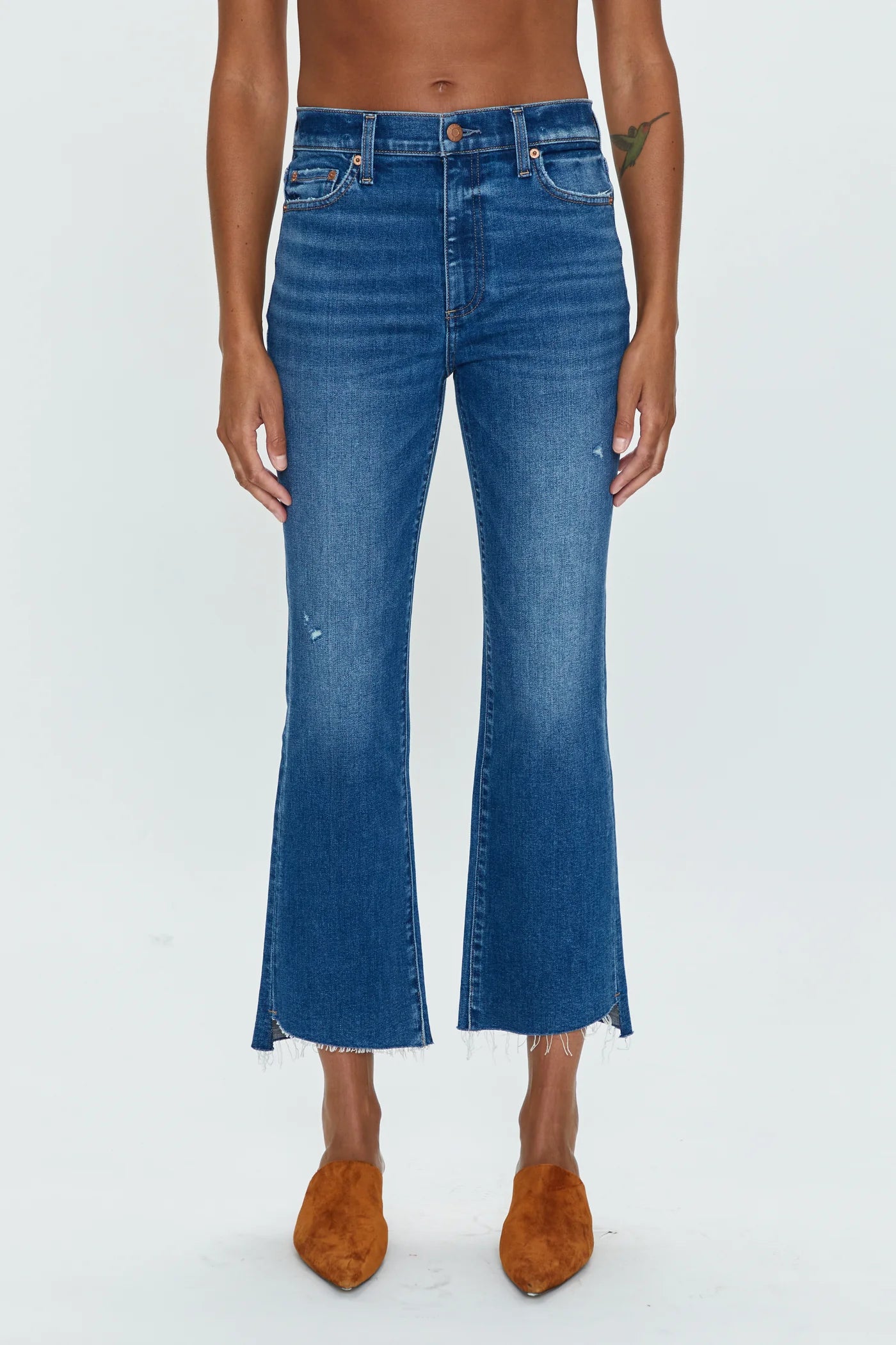 LENNON High Rise Cropped Boot Cut Jeans | Countryside Vintage