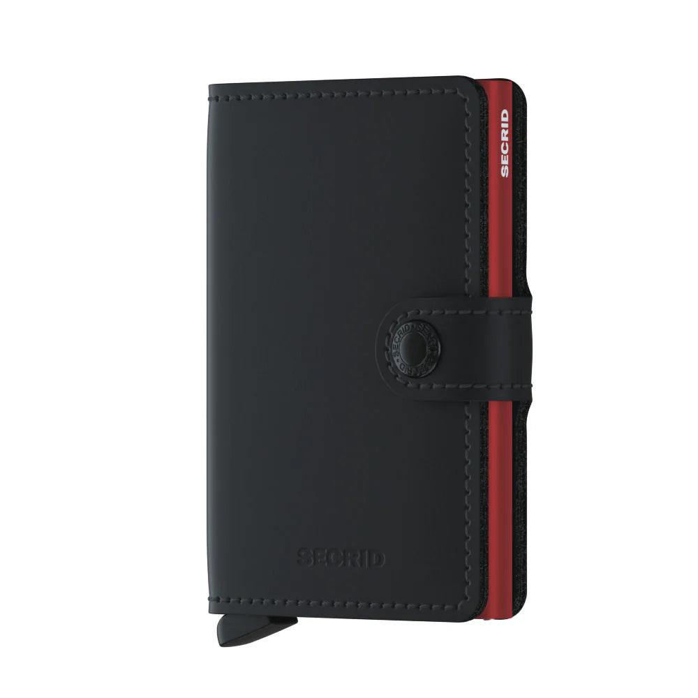 Miniwallet | Matte Black & Red