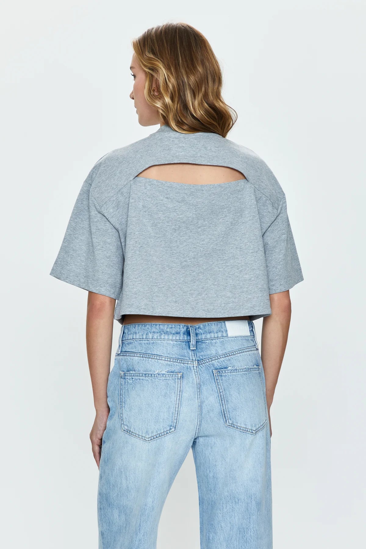 MAE Cropped Tee | Heather Grey