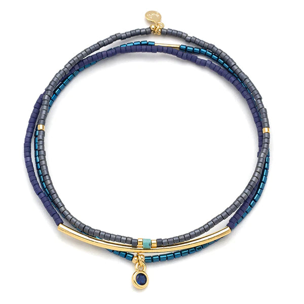 Tonal Chromacolor Miyuki Bracelet Trio - Assorted