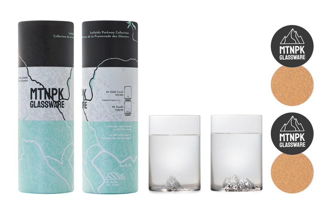Mt. Edith and Mt. Rundle Glassware Set