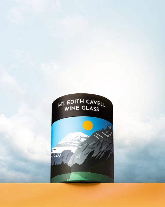 Mt. Edith Cavell Wine Glass