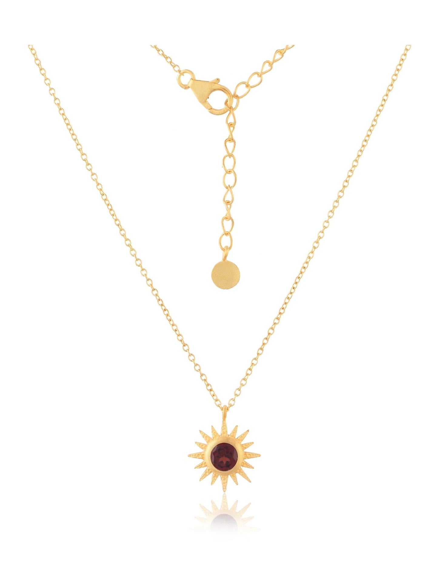 Garnet Star Pendant