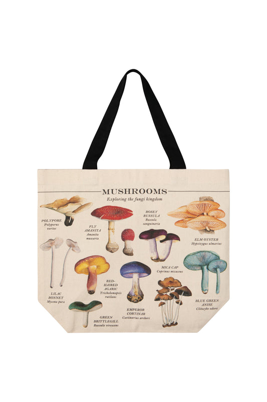 Mushroom Fine Print Tote Bag