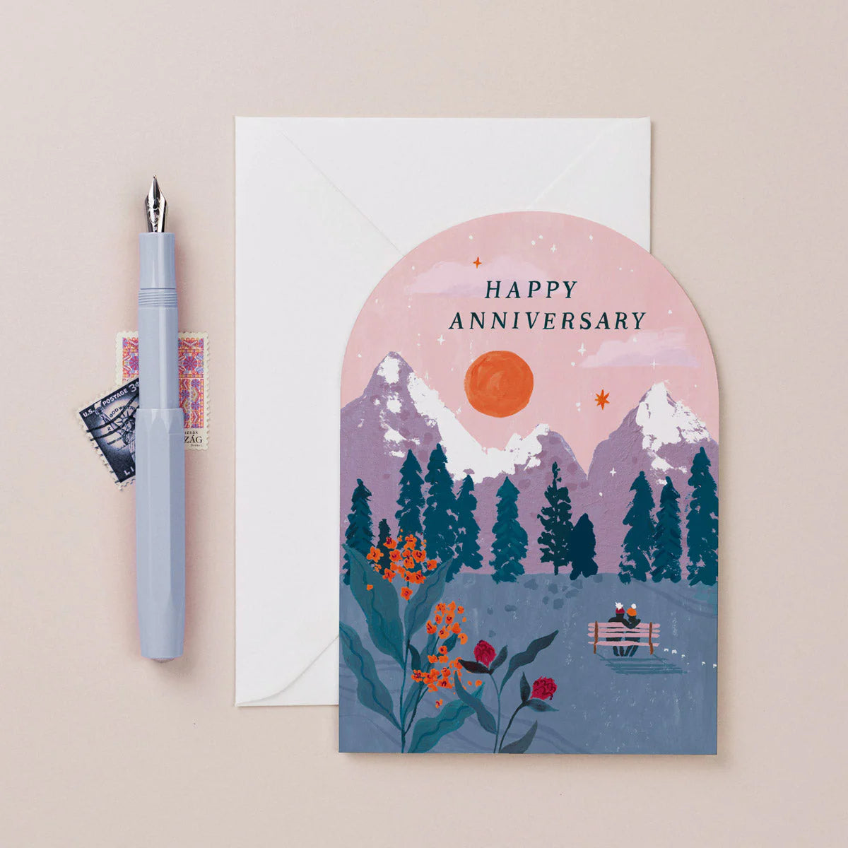 Anniversary Sunset Card | Anniversary Cards | Love Cards