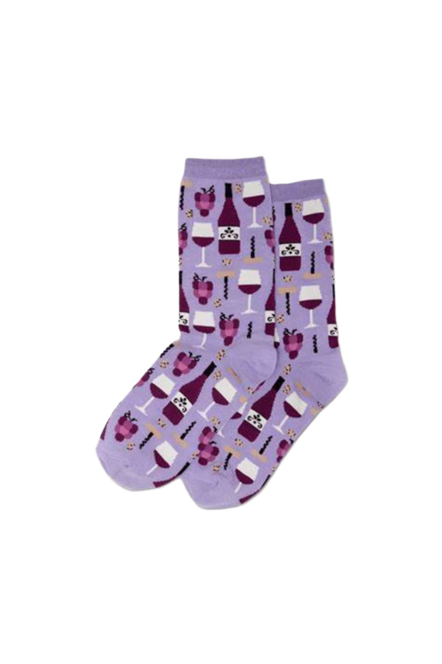 HOTSOX Women's Wine Crew Socks
