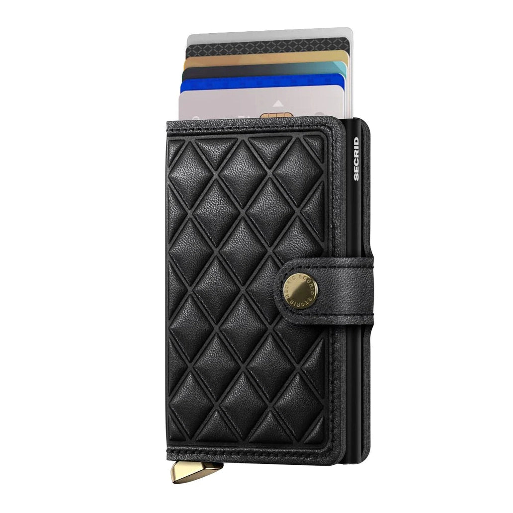 Premium Miniwallet | Emboss Diamond Black