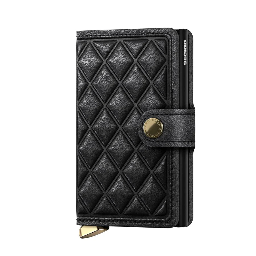Premium Miniwallet | Emboss Diamond Black