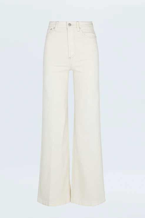 Lana High Rise Ultra Wide Jean | Ecru