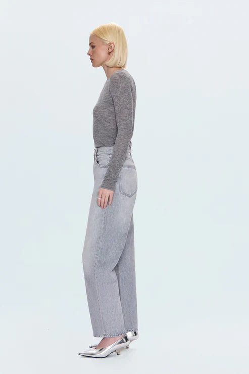 Wes High Rise Barrel Jean - Enigma