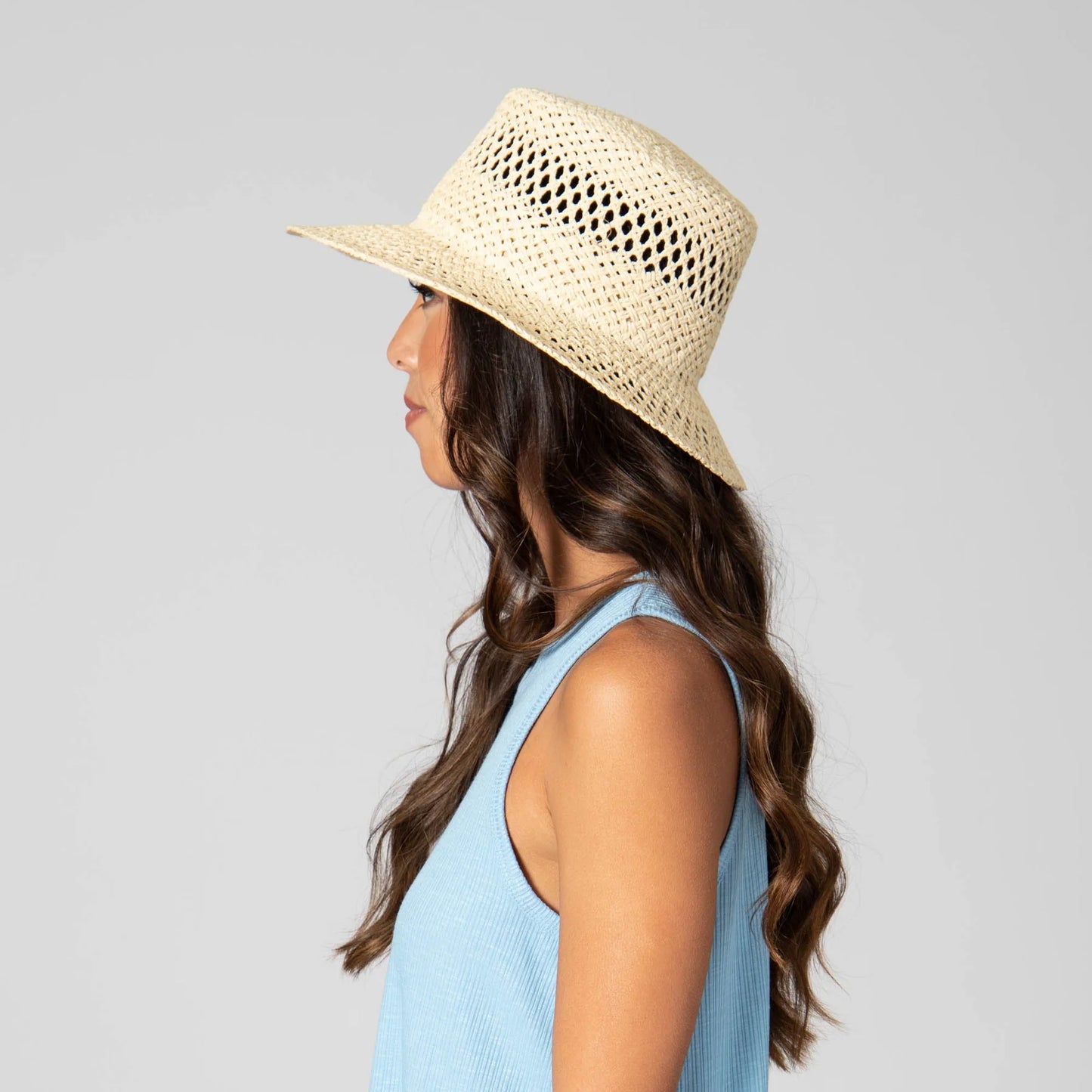 In the Clouds - Woven Paper Bucket Hat with Ventilation