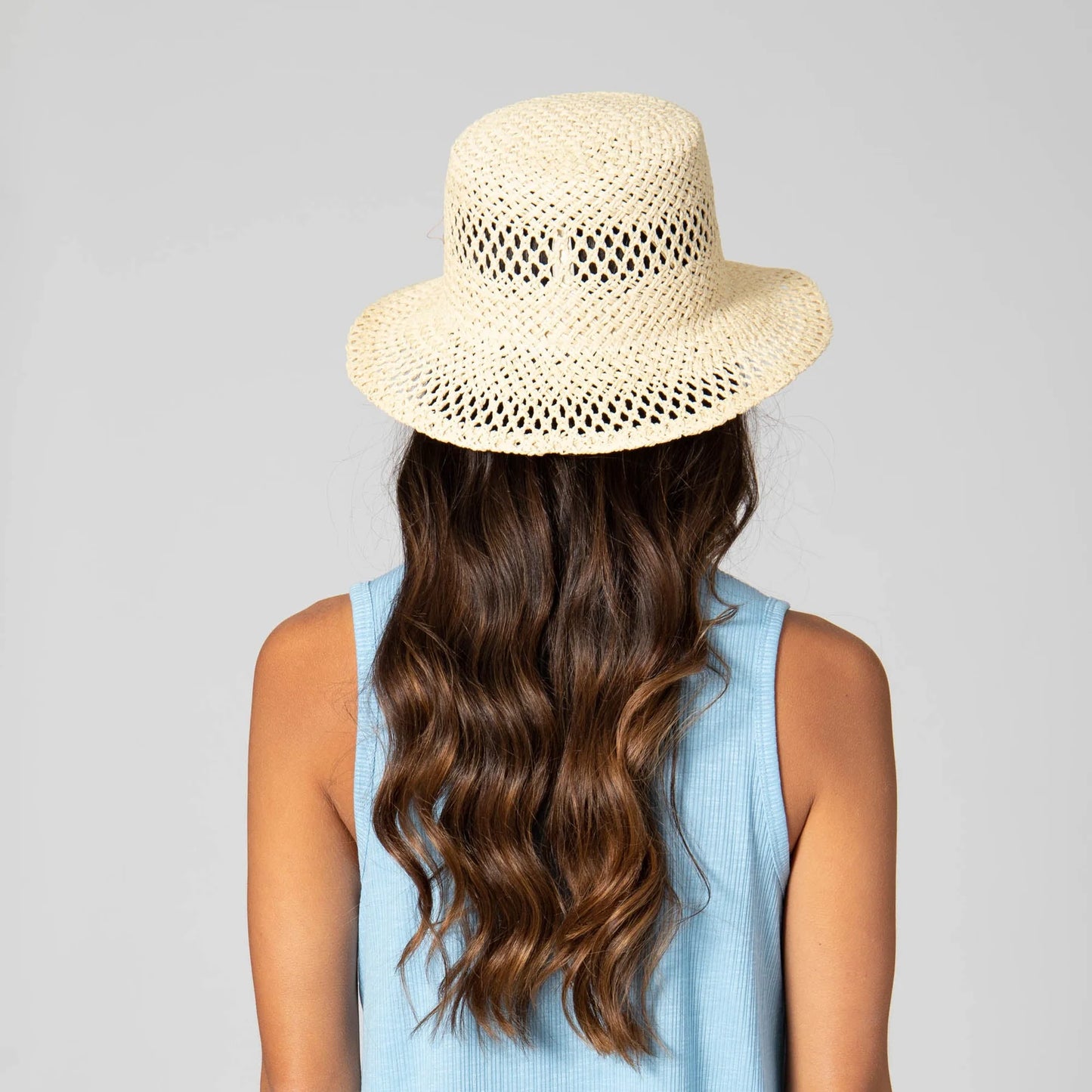 In the Clouds - Woven Paper Bucket Hat with Ventilation