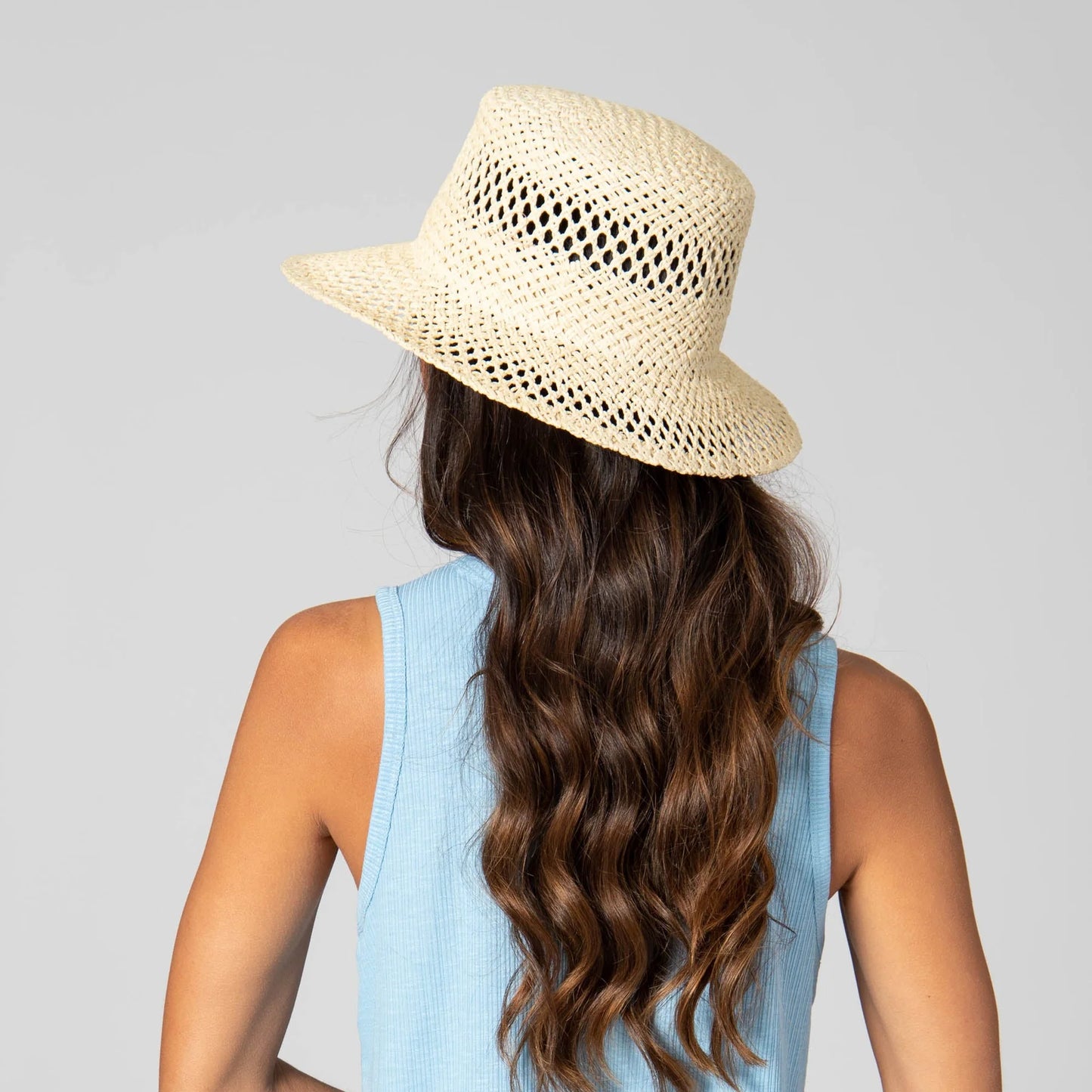 In the Clouds - Woven Paper Bucket Hat with Ventilation