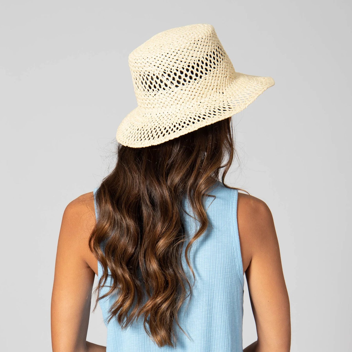 In the Clouds - Woven Paper Bucket Hat with Ventilation