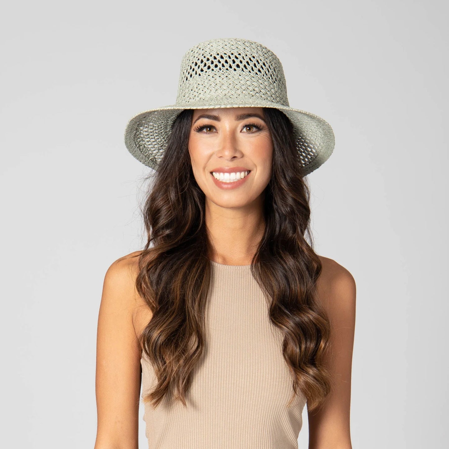 In the Clouds - Woven Paper Bucket Hat with Ventilation