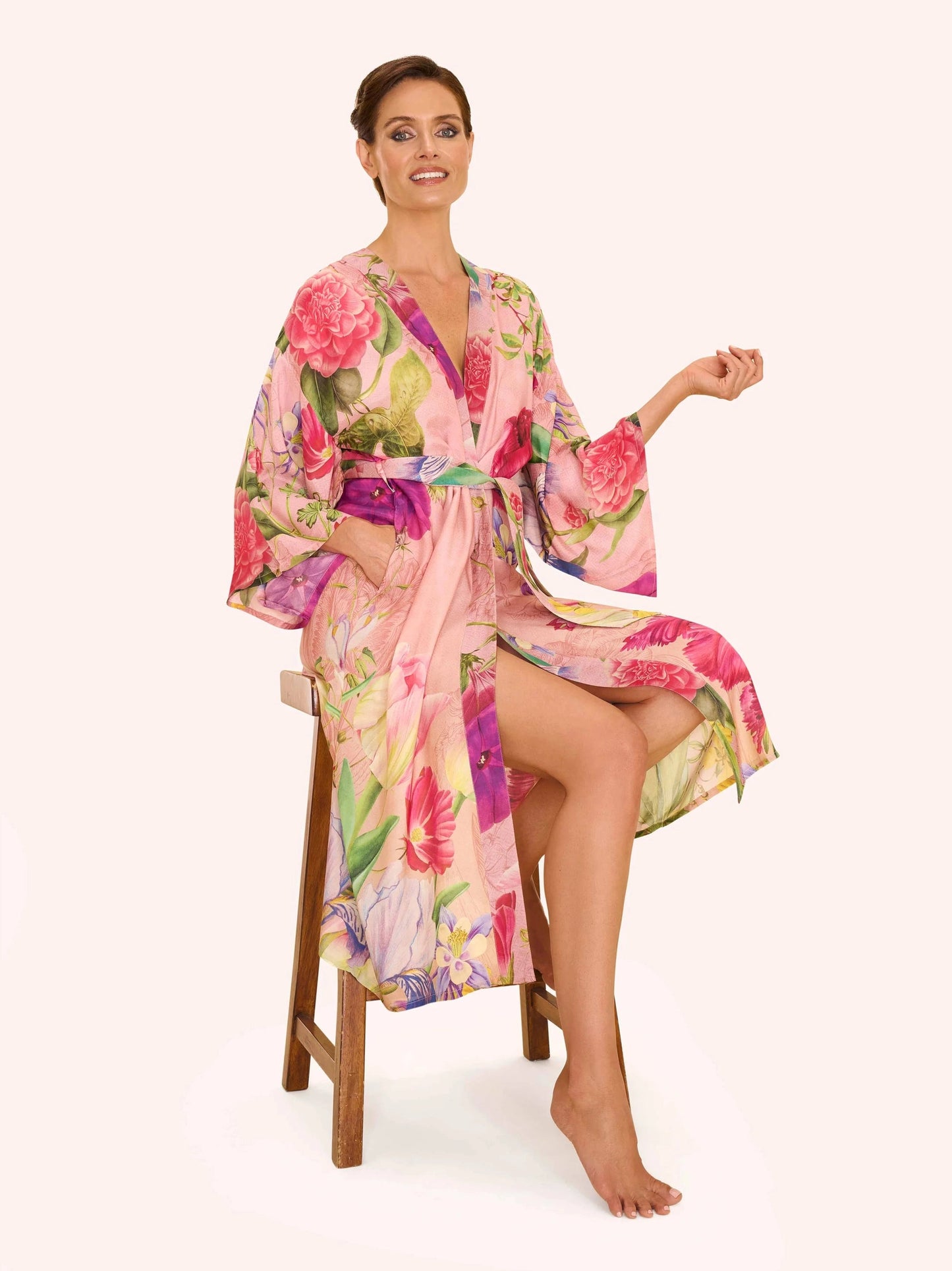 Kimono Gown - Floral Study - Petal